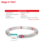 Arame Liso Z700 500m | Arame Ovalado | Arame Liso | Arame Liso Belgo 06