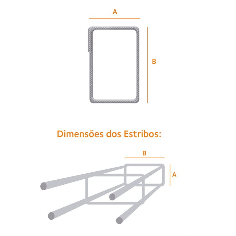 Imagem 1 de 2 de Estribo 4,20mm - 7 x 27cm - CA60 com 200 unidades