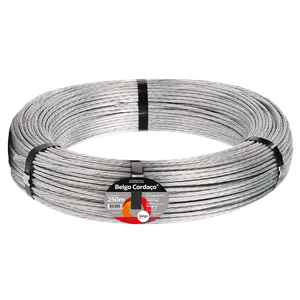 Cordoalha de Aço Galvanizado 7 Fios | Cordaço Belgo® 250M