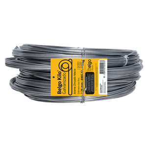 Arame Galvanizado Belgo Kilo - 2,76mm  1kg - Feixe com 10 rolos - 10 KG