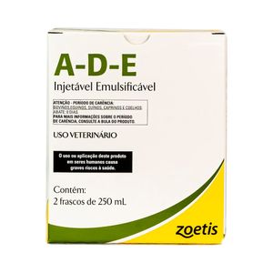 ADE  Injetável Emulsificavél - Zoetis - 250ml