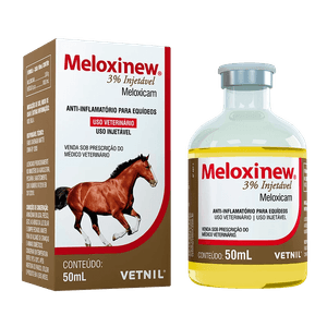 Meloxinew  3% Injetável Vetnil - Anti-inflamatório -  50ml