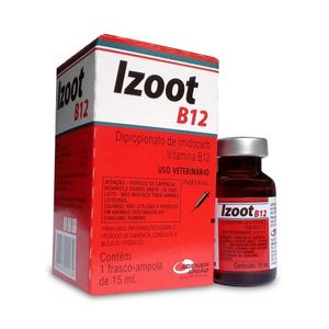 Izoot b12 - Dipropionato de imidocarb e Vitamina B12 – 15ml - Agener União