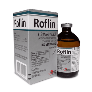 Roflin - Antimicrobiano Injetável - Bovinos e Suínos - Agener União - 100ml