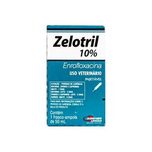 Zelotril 10% - Enrofloxacina – Agener União – 50 ml