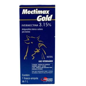 Mectimax Gold - Ivermectina 3,15% - Agener União - 1l