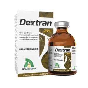 Dextran 20% - Ferro Dextrano - JA Saúde Animal - 50ml