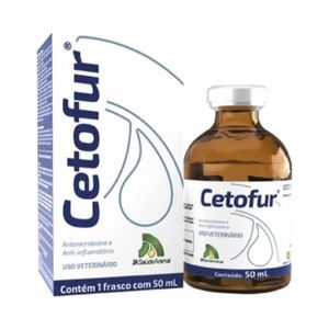 Cetofur –Antimicrobiano e Anti-inflamatório – 50 ml – JA Saúde Animal