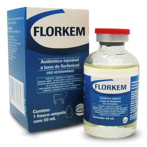 Florkem - Antibiótico - Injetável - Ceva - 30ml