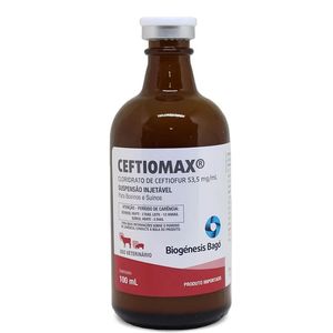 Ceftiomax – Cloridrato de Ceftiofur injetável – 100 ml