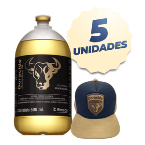 Kit: 5 Doracide Doramectina 1% 500ml  – Ganhe 1 Boné
