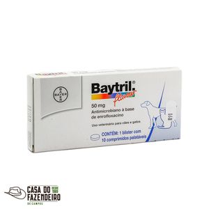 Baytril Flavour 50mg - 10 Comprimidos