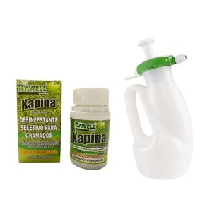 KIT Desinfestante seletivo para gramado Kapina 60ml e pulverizador Guarany 1,25 Litros- Rawell -