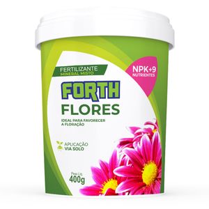 FORTH FLORES 400G REG SP0032042000008 N6% P2O518% K2O12% Ca3,4% Mg2,4% S6% B0,06%Mn0,1%Cu0,05%Fe1%Mo0,005%Zn0,2%