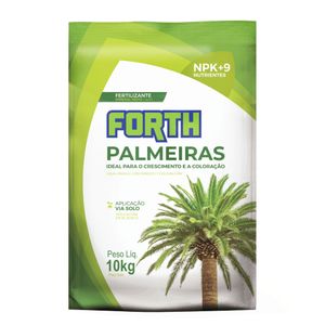 FORTH PALMEIRAS 10KG  REG SP0032042000011 N10%P2O55%K2O10%Ca2%Mg4%B0,06%Mn0,1%Cu0,05%Fe0,22Mo0,005%Zn0,2%