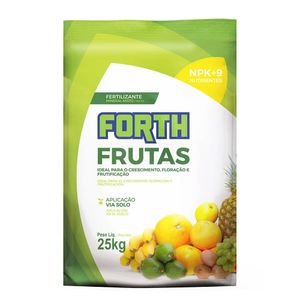 Fert.Forth Frutas 25Kg REG SP0032042000009 N12%;P2O55%;K2O15%;Ca1%Mg1%S13%B0,06%Mn0,1%Cu0,05%Fe0,22%Mo0,005%