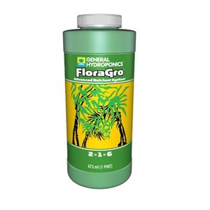 Fert min misto hidrop FloraGro 473 ml conc General Hydroponics REGPR0008206 000004 2N1P2O56K2O0,5Mg Fluido1,13 g/L 02/26