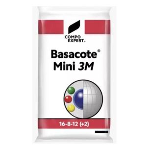 Fert. Mineral Basacote  Mini 3M 15Kg N total 16%, Sol em CNA+Agua 8%, K20 Sol em agua 12%, Mg Total 1,2%, S Total 5%,