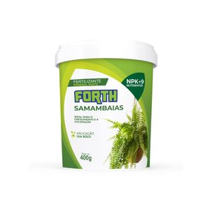 Fertilizante Forth Samambaias 400g Reg. Mapa  SP003204-2000013 N14%P2O55%K2O10%Ca1%Mg1%S15%