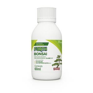 Fertilizante Liquido Forth Bonsai 60ml Reg. Mapa SP-80081 10165-0  N 6% P2O5 5%  K2O 7%  B 0,2% Ca 1% Cu 0,08%