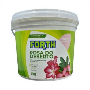 FORTH Rosa do Deserto 3kg Reg. SP003204-2000014 N10P2O514K2O14%P2O516(CNA+agua)K2O12Ca2Mg2