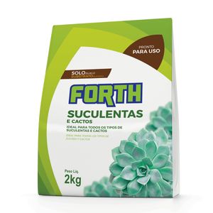 FORTH SUBST CACTOS SUCULENTAS 2 KG SP 003204-2.000054 PH 6,6 CRA 160% UMIDADE MAX 20% CE 0,18 DENSIDADE 475 KG/M3