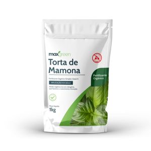 Fert.Orgânico Torta de Mamona Classe A Maxgreen 1Kg Reg. Mapa SP003204-4200091 N05% COT 35% CTC 350M.molc/Kg CTC10 pH06