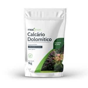 MAXGREEN CALCARIO 1KG SP00320-4.000105CaO36%MgO15%CaO+MgO51%PN100%PRNT90% ABNTNº10 100%ABNTNº20 95%ABNTNº20 80%