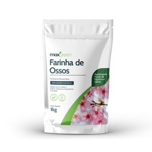 Torta de Mamona + Farinha de Osso 1Kg Maxgreen SP00320-4.000112 N 2% P2O5 10% Ca 10% COT 17% CTC 100M.Molc/Kg UMAX 10%