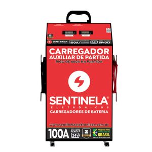 Carregador de Bateria Profissional 100A Mod. CAV10024 Com Auxiliar de Partida